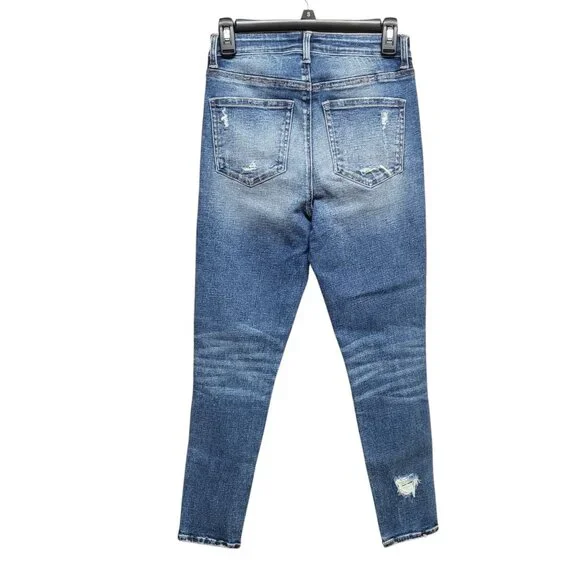 Buckle BKE Jeans Size 26X26.5 High Rise Ankle Skinny Distressed Stretch - Picture 2 of 16